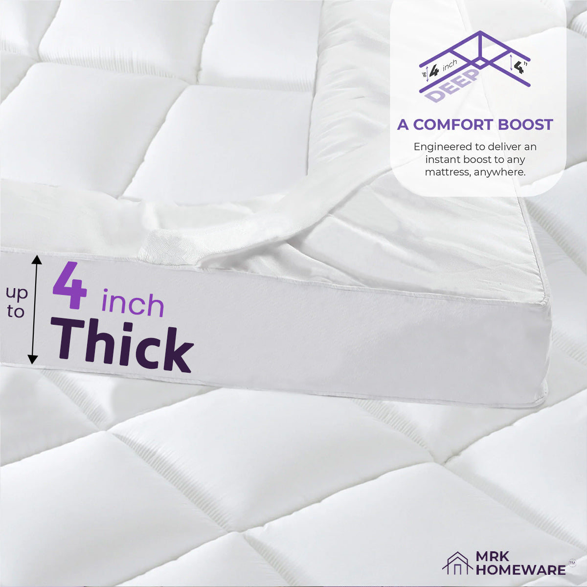 CloudComfy™ Premium Mattress Topper